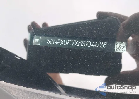 2021 Chevrolet Equinox Awd Lt из США, поврежденный, VIN 3GNAXUEVXMS104626